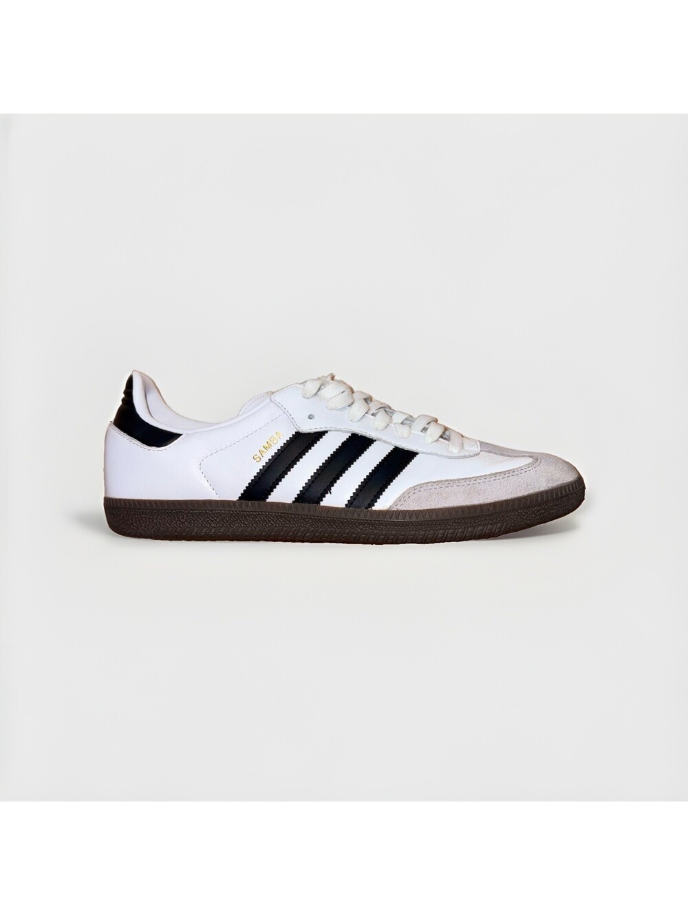 Adidas Samba OG White Black Gum Leather Suede Casual Sneakers Men’s Size 10